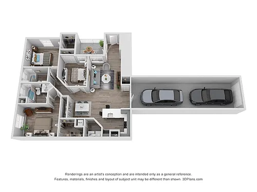 Floor plan C1 - Attached Garage (Large)