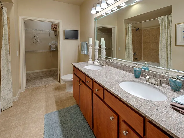 Oak Park Trails Double Vanity Bathroom