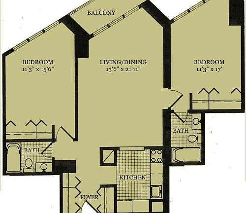 Floor plan with deminsions