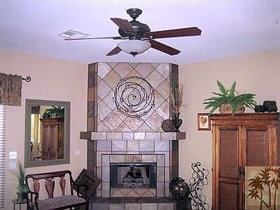 Tiled Fireplace
