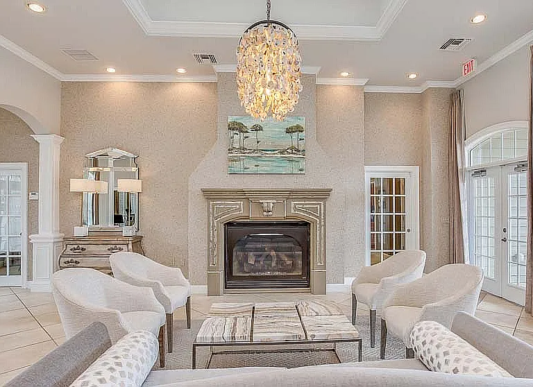Reserve Bartram Springs- Clubhouse Fireplace