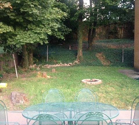 Large double lot, fenced in yard