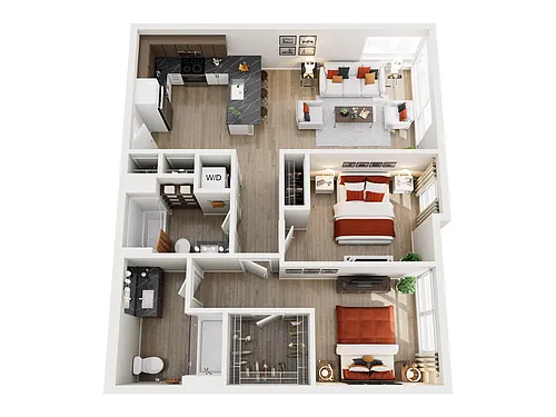 Floor plan 2X2 O