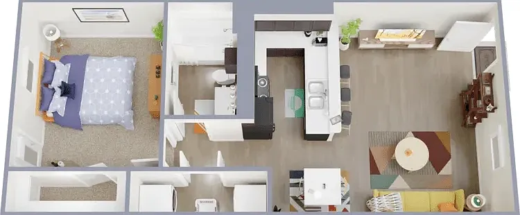 1x1 Floorplan 1x1 Floorplan