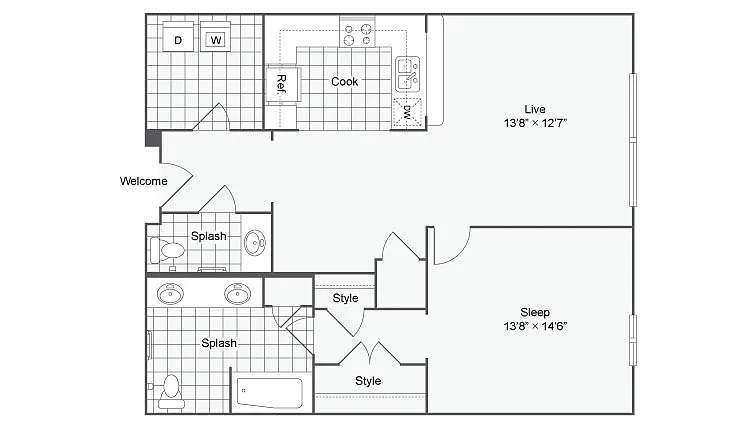 Floor plan A25A