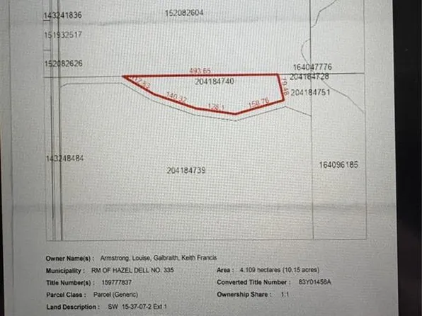 2 Rural Address, Hazel Dell Rm No. 335, SK S0A 0W0