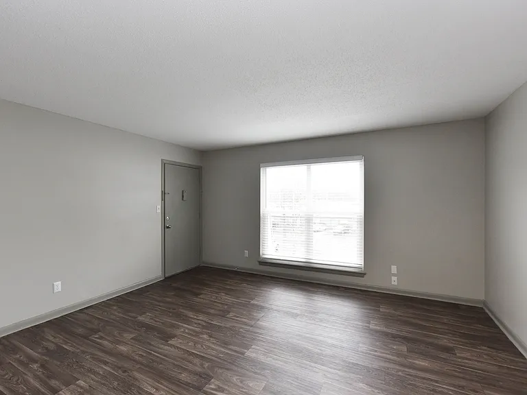 Living Room with Hardwood Style Flooring