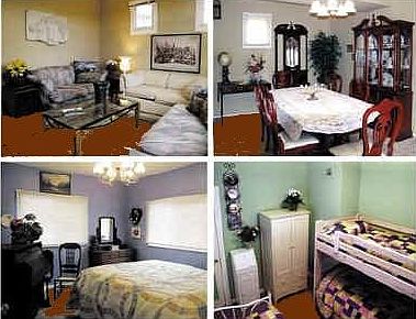 carpet replaced with wood laminate floors after this photo s