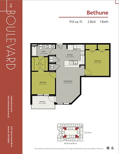 Floor plan Bethune