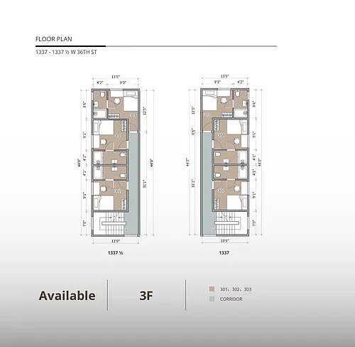 Floor plan Unit 1337 Rm 303