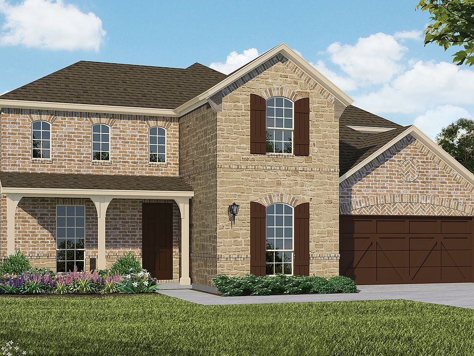 Plan 1689 Elevation C with Stone by American Legend Homes