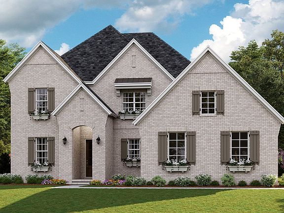 Huntley - English Cottage b 3-Car Side Load Garage Note Renderings may show optional features