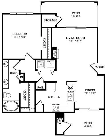 Floor plan A5 Renovated