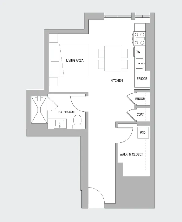 Floor plan Studio O