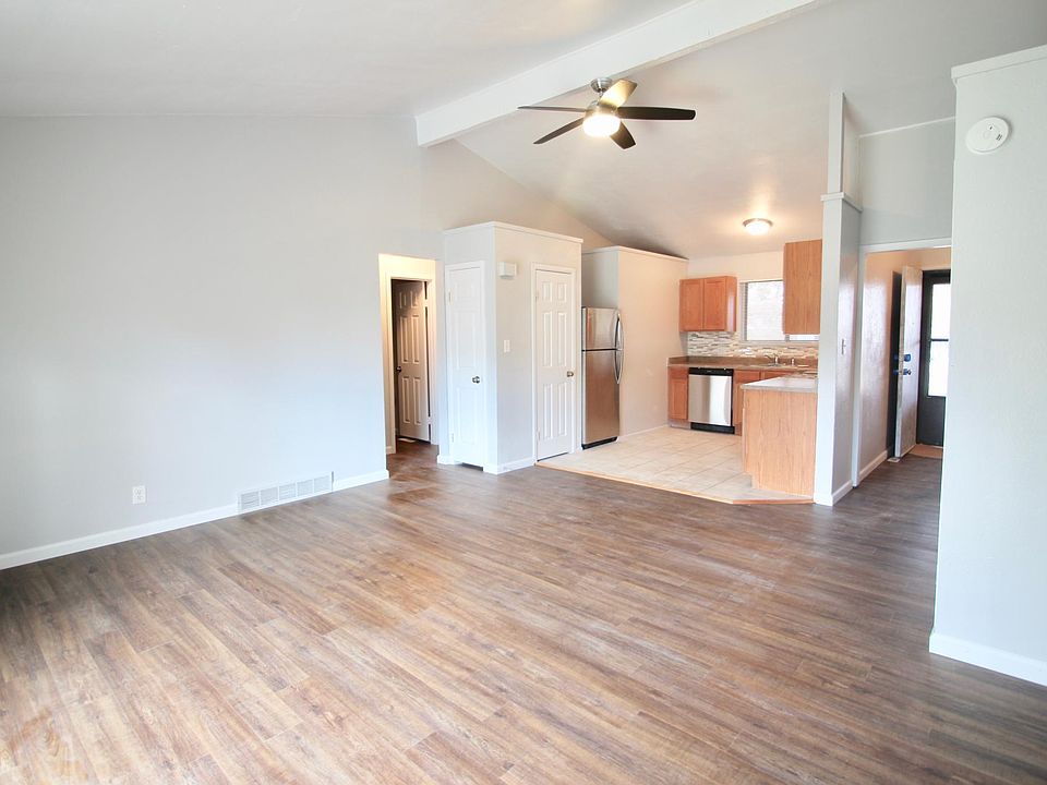 Family room and kitchen