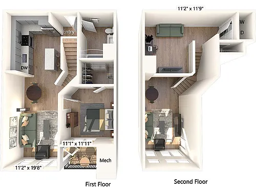 Floor plan AM14L-1040sf-2409
