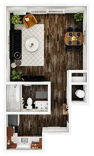 Floor plan Studio-A