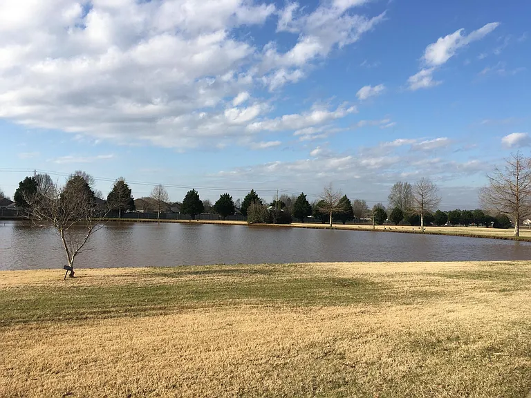 Pond with walking trail in close-by Shelton state