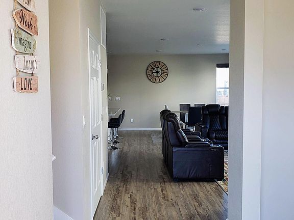 View from the front door entry hallway