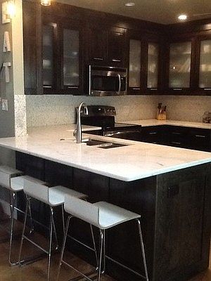 marble, custom cabinets
