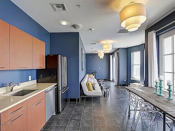 Kitchen/common area for rooftop