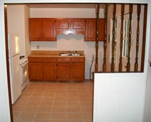 New Tile flooring in kitchen and bath!  Custom Cabinetry!