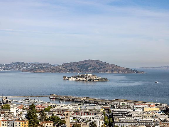 View of Alcatraz from some units at 1000 Green