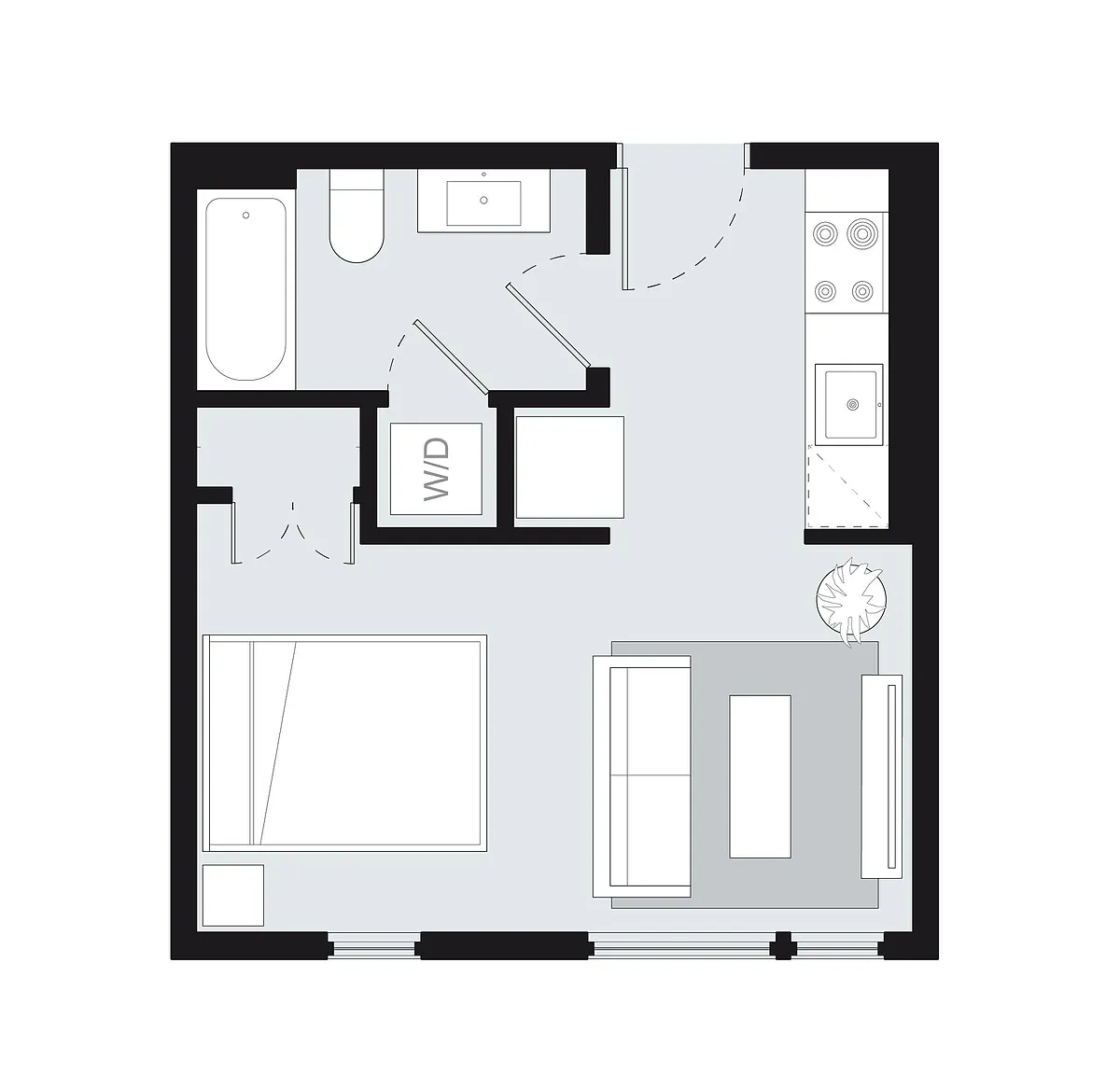 Floor plan Studio Style B