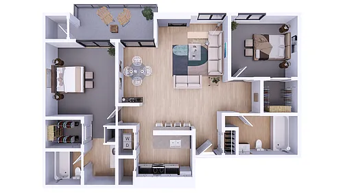 Floor plan 2X2