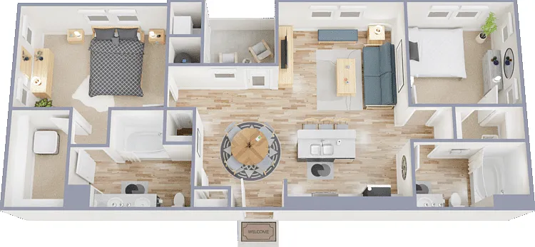Plan 2B Floorplan Diagram