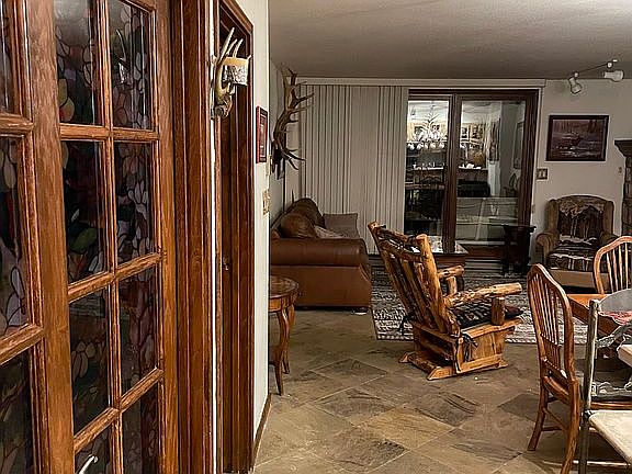 View into living room