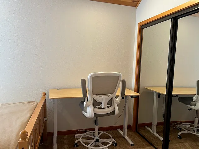 Desk and closet in Bedroom #3