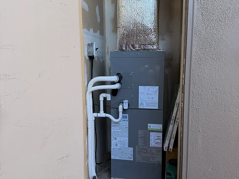 Newly Installed Separate heating and cooling unit