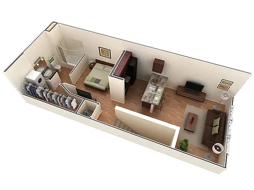 Floor plan Studio Grand Overlook