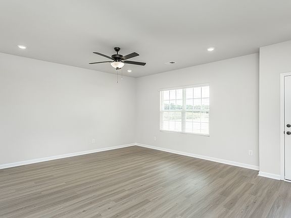 Open-concept living area.