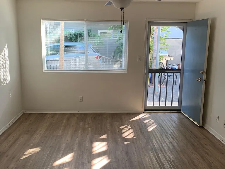 Front door entry to living room.