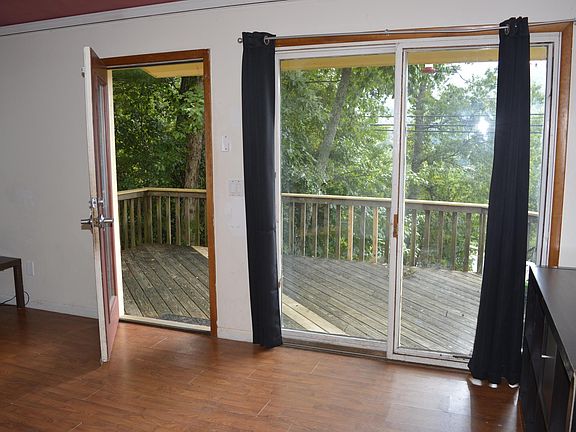 Living room with large deck