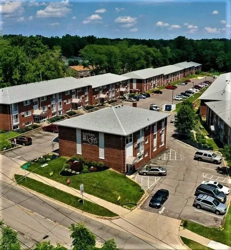Community Aerial view - Eastern Lofts Apartment Homes