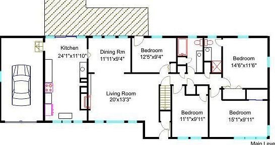 Main Level Floor plan