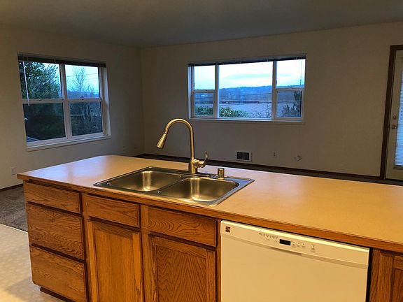 view from kitchen toward family room