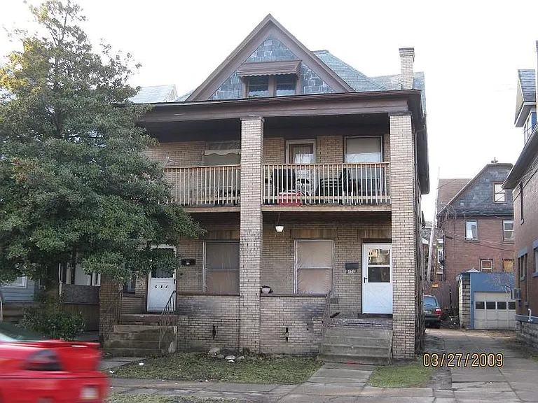 Second floor flat with large porch