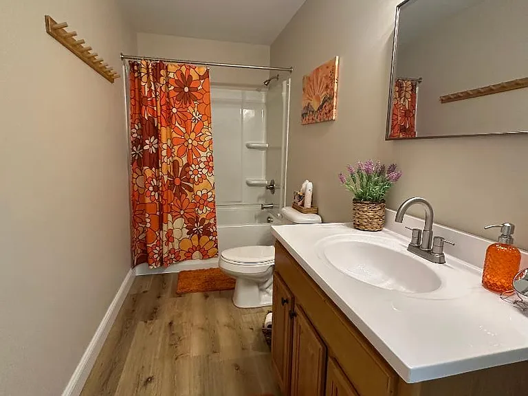 One full bathroom