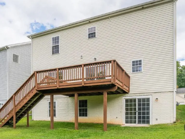 Deck and walkout basement