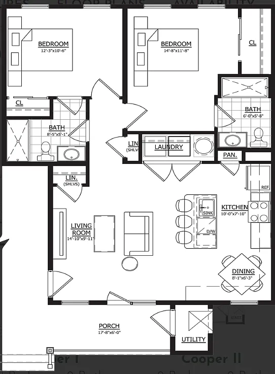 Floor plan Cooper II