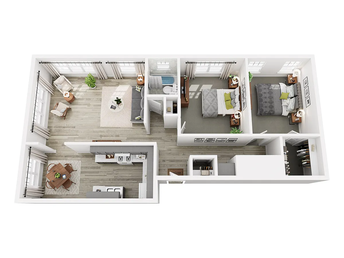 Floor plan 2 Bedroom