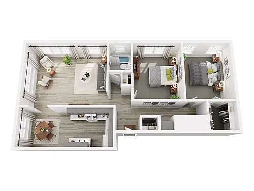 Floor plan 2 Bedroom