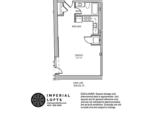 Floor plan Studio 240