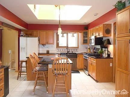 Picture taken from front door.
						:
						View looks through entire home to sunroom.
