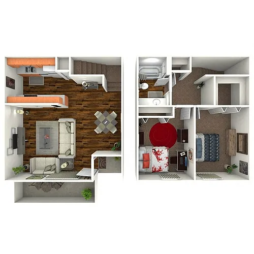 Floor plan 2X1 B