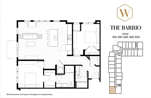 Floor plan The Barrio